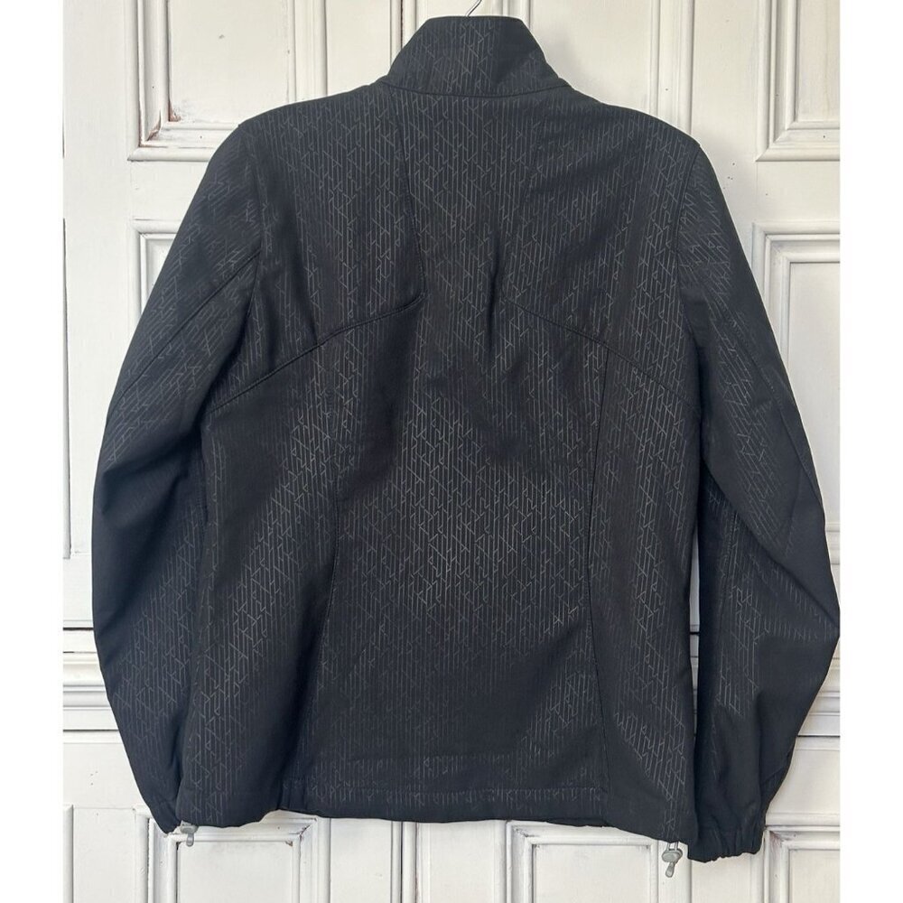 Eddie Bauer W's Size M Black Fleece Lined Softshell Full Zip Jacket Zip Pockets - Picture 5 of 16